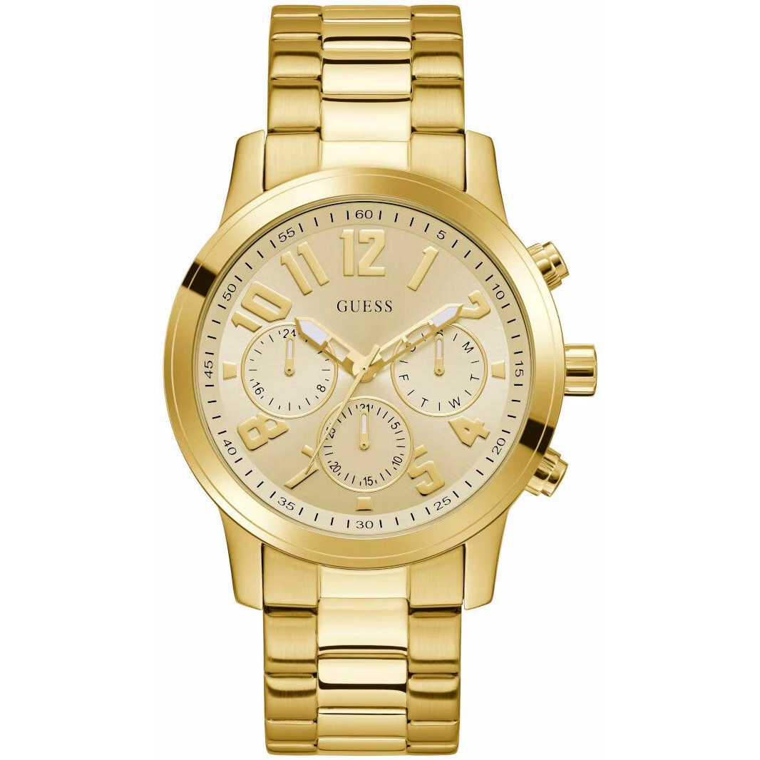 Pánské Hodinky Guess GW1006G2 zlatý náramek