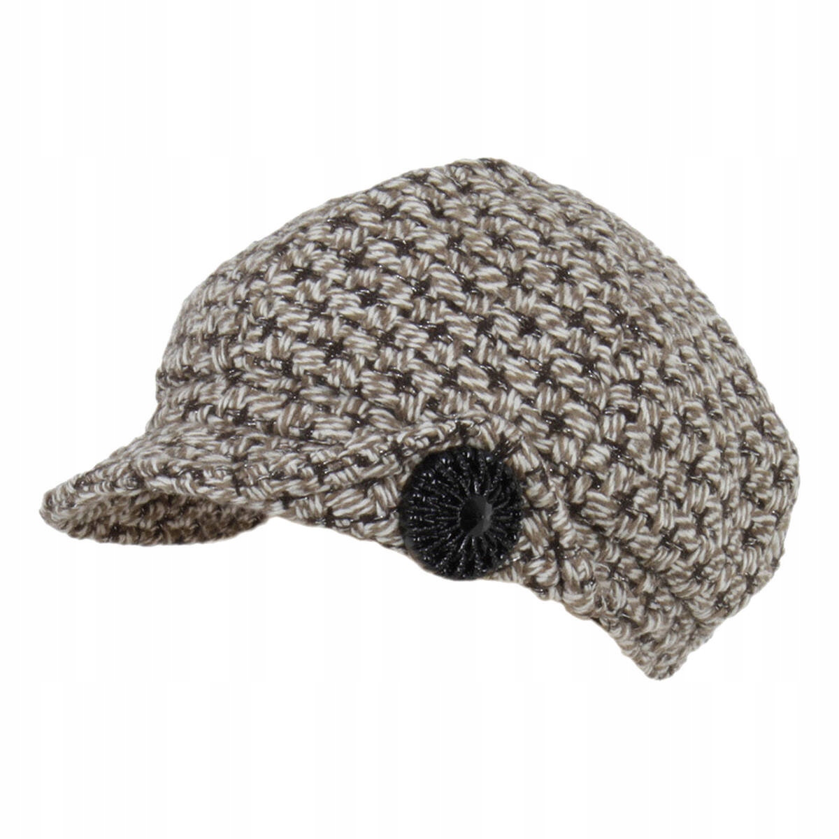 

K73D kaszkiet damski czapka z daszkiem Beżowy