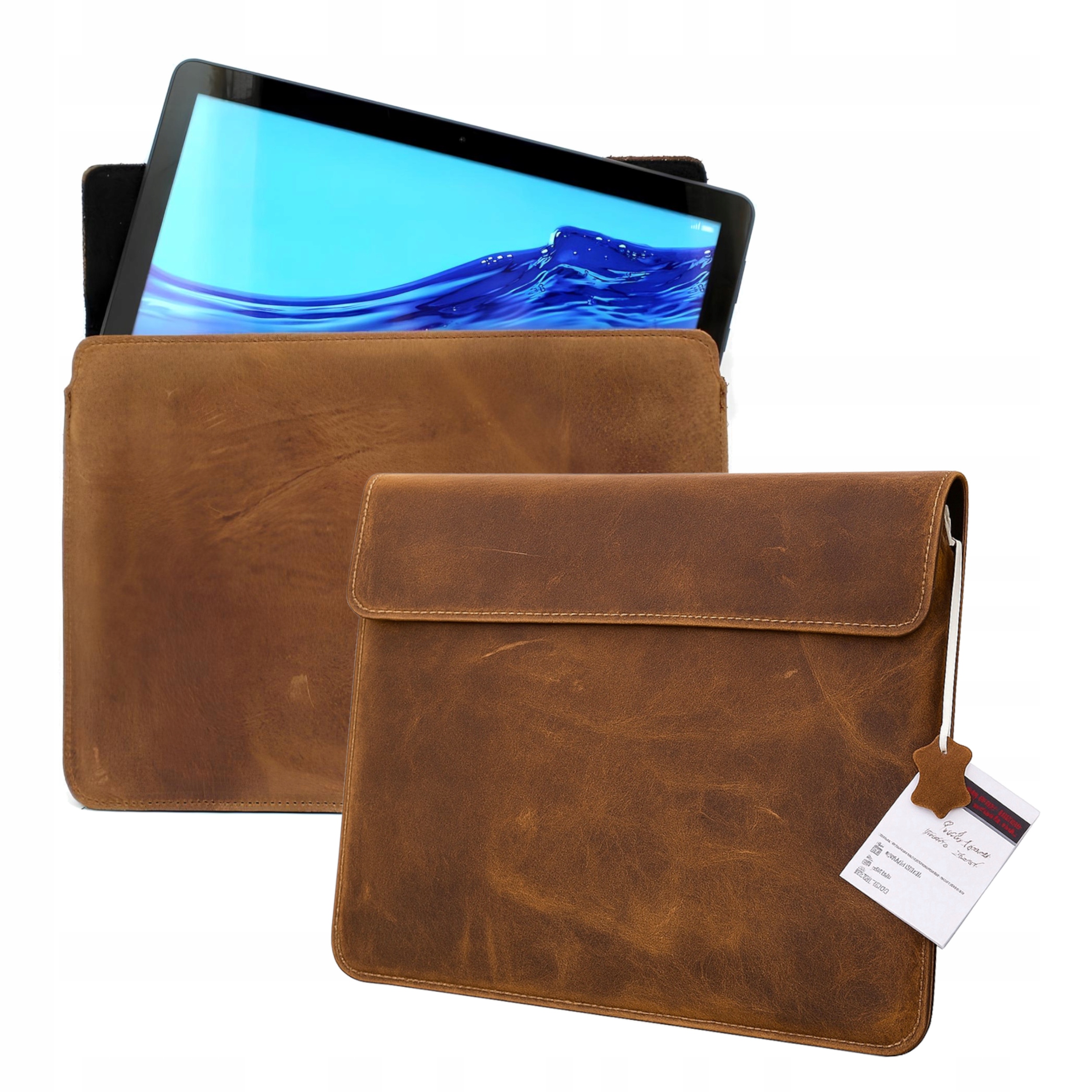 Etui do Honor Pad X8a Skórzane z Klapką Skóra Naturalna Pokrowiec brązowe