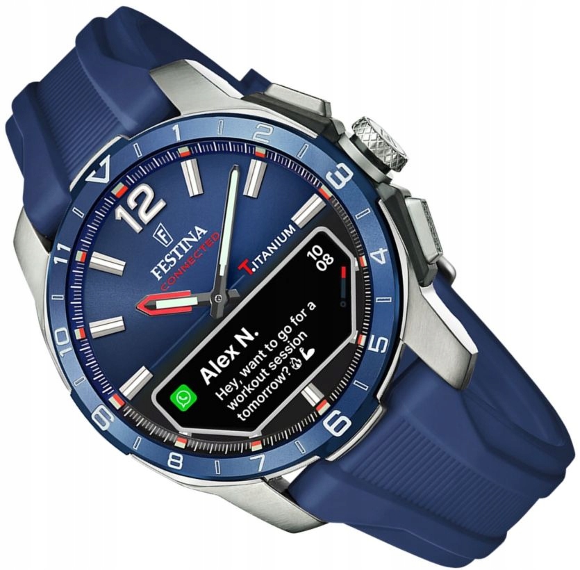 Multifunkční Pánské Hodinky Festina F23000/1 S Bluetoothem Premium Titan