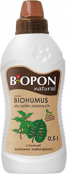 

Biopon Natural Biohumus do roślin zielonych 0,5L