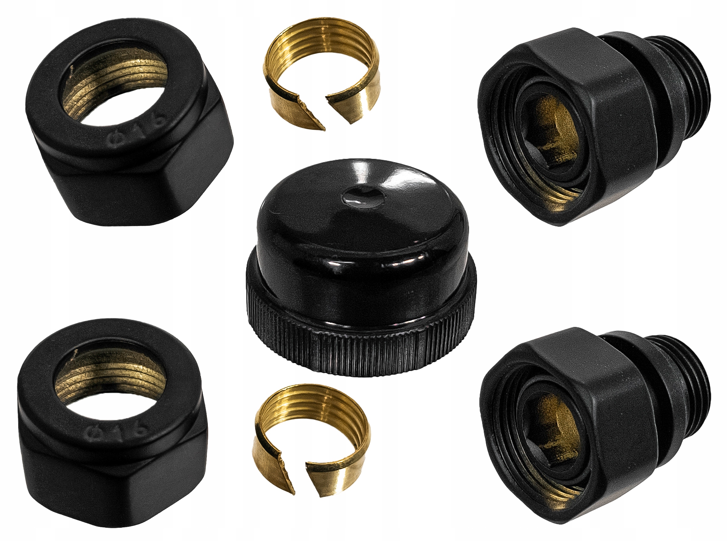 ZAWÓR TERMOSTATYCZNY OSIOWY PRAWY DO GRZEJNIKA CZARNY MAT 1/2 PEX 16 ZESTAW Waga produktu z opakowaniem jednostkowym 0.886 kg