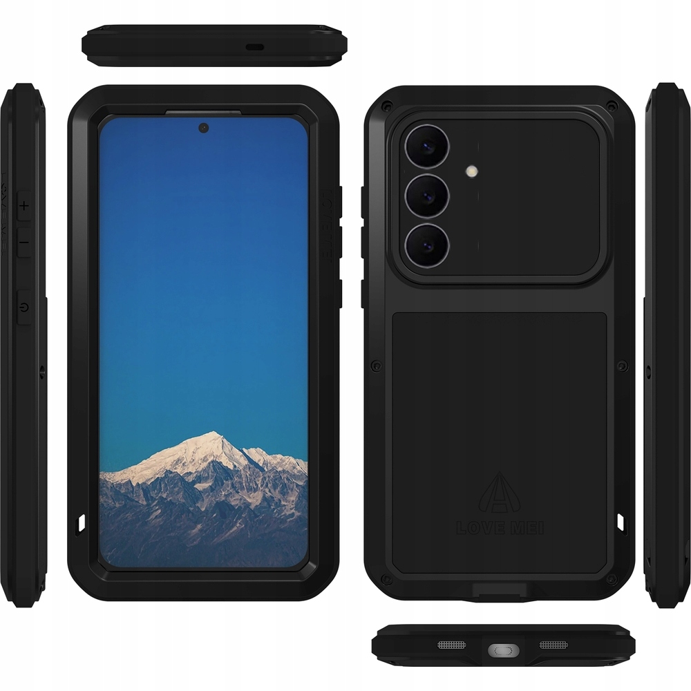 Pouzdro Love Mei sklo pro Galaxy S25 Fe odolné obal se sklem