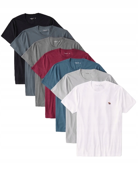 Trička 7 ks Abercrombie Hollister 7pack M