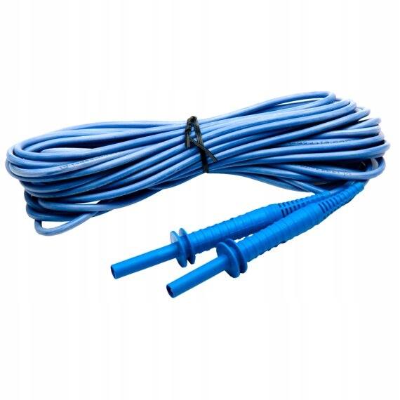 SONEL Przewód 10 m niebieski 5 kV (wtyki bananowe)