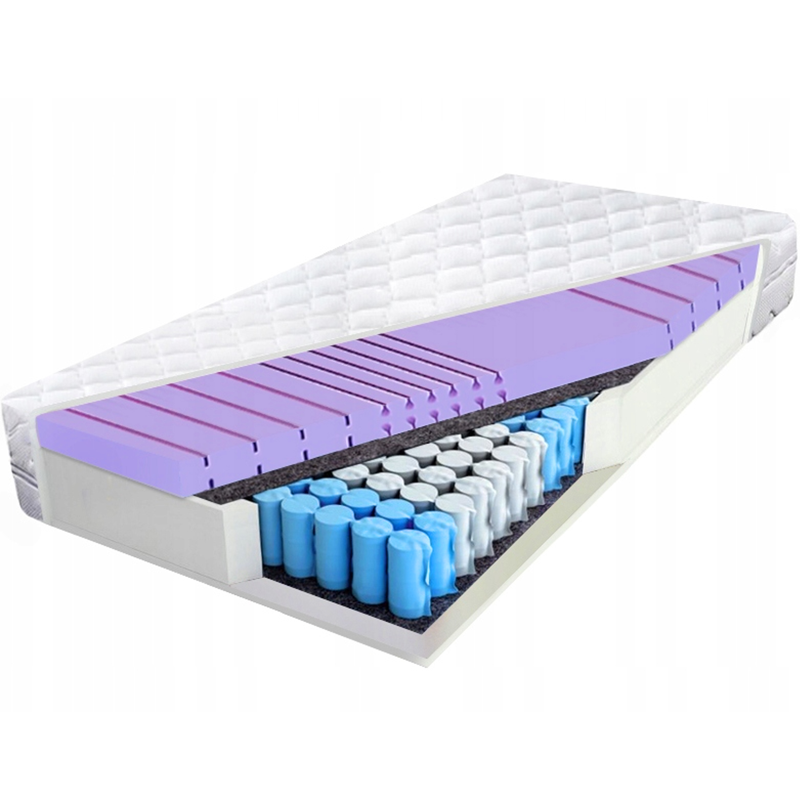 Taštičkový matrac 90x160 zónový pocket 23 cm pružný pružinový H3