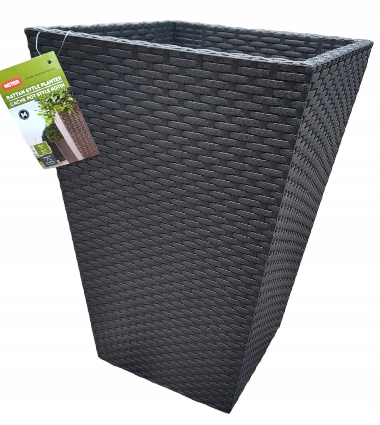 

Keter Doniczka Rattan Donica Antracyt M 55L Ratan