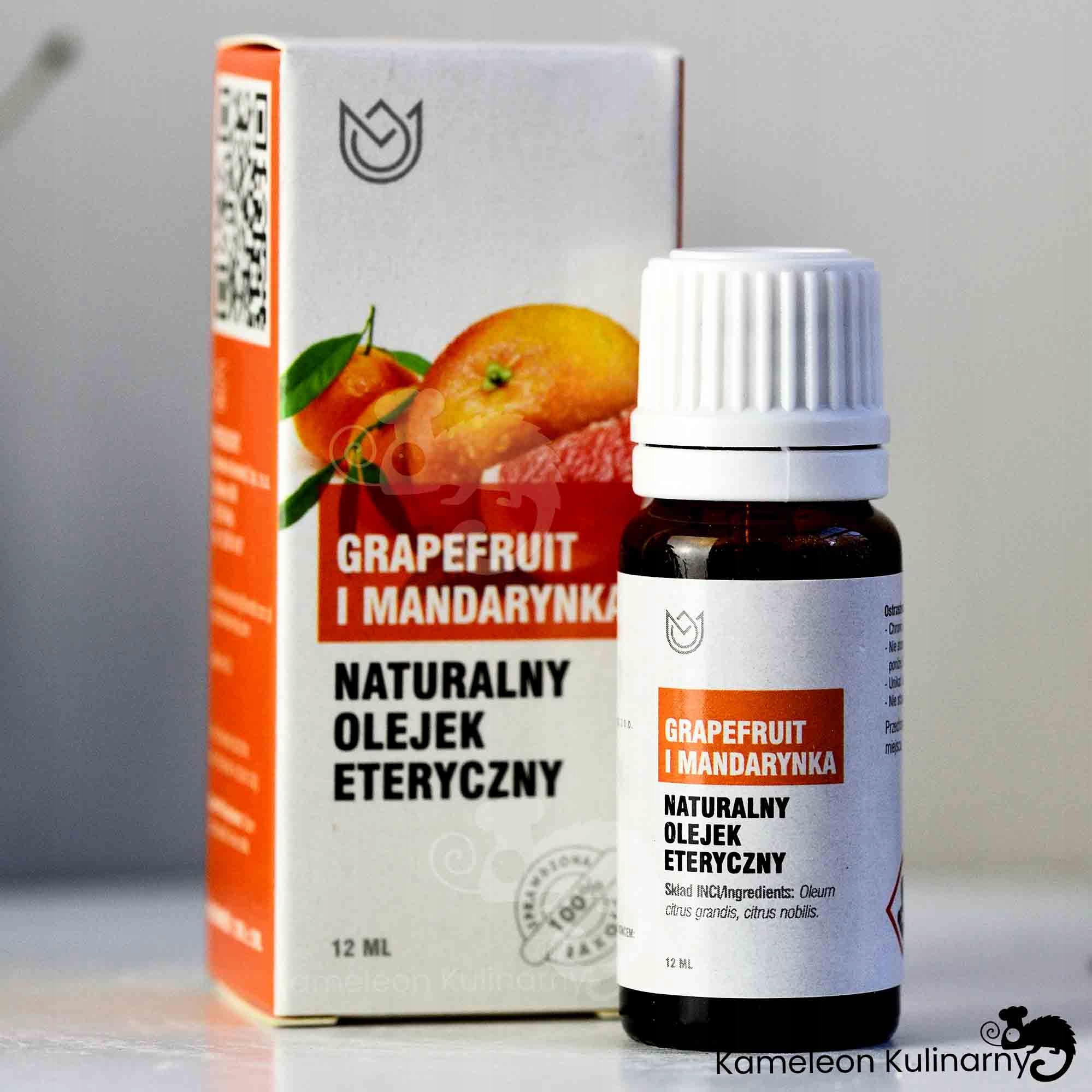 Naturalny OLEJEK ETERYCZNY GRAPEFRUIT I MANDARYNKA Producent Naturalne Aromaty