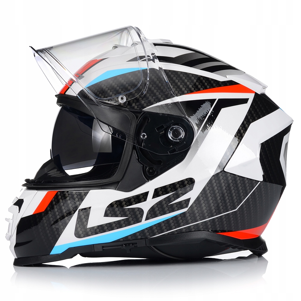 KASK MOTOCYKLOWY LS2 FF800 STORM II RACER + PINLOCK + BLENDA ECER 22.06 Rozmiar XL