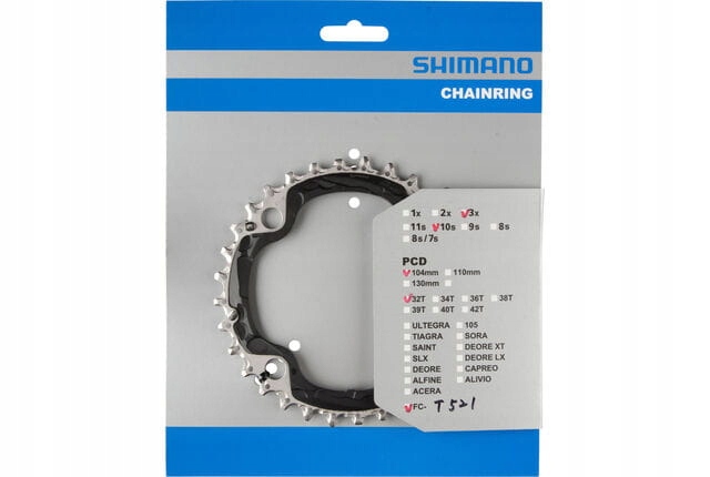 Zębatka Shimano FC-T521 32T 104BCD Tarcza Do Korby 3X10RZ