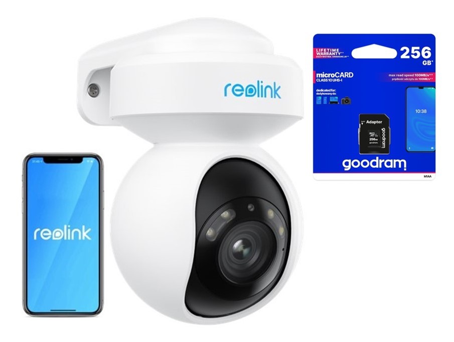 Kamera Reolink E Series E540 WiFi 5MP 2K+ 3xZoom bílá Karta 256GB