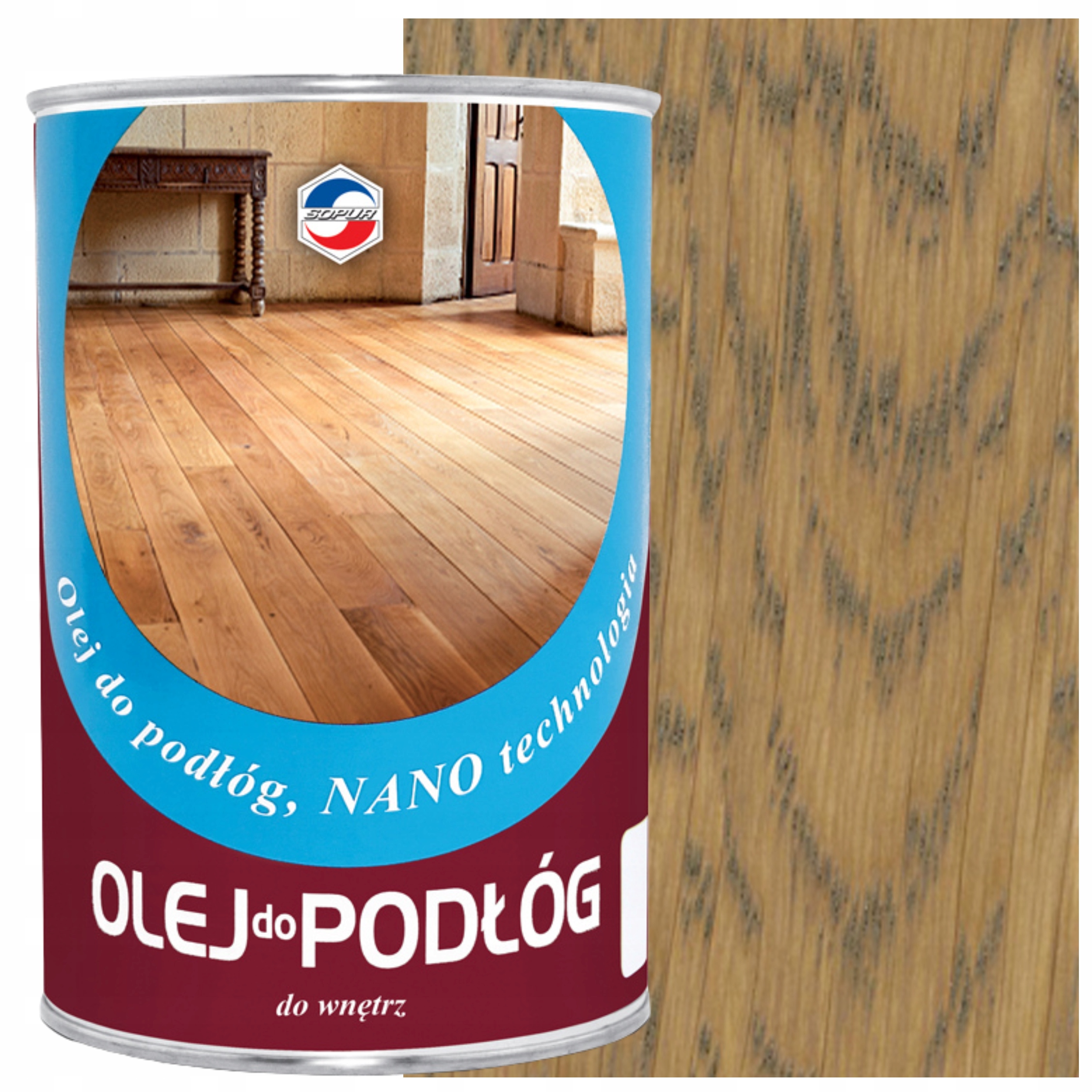 Olej do podłóg schodów parkietów drewnianych Sopur latte 0,9L 900ml