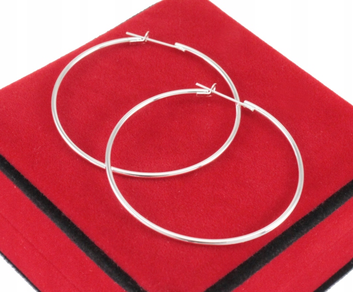 

Kolczyki Duże Srebrne Koła 5 cm pr 925