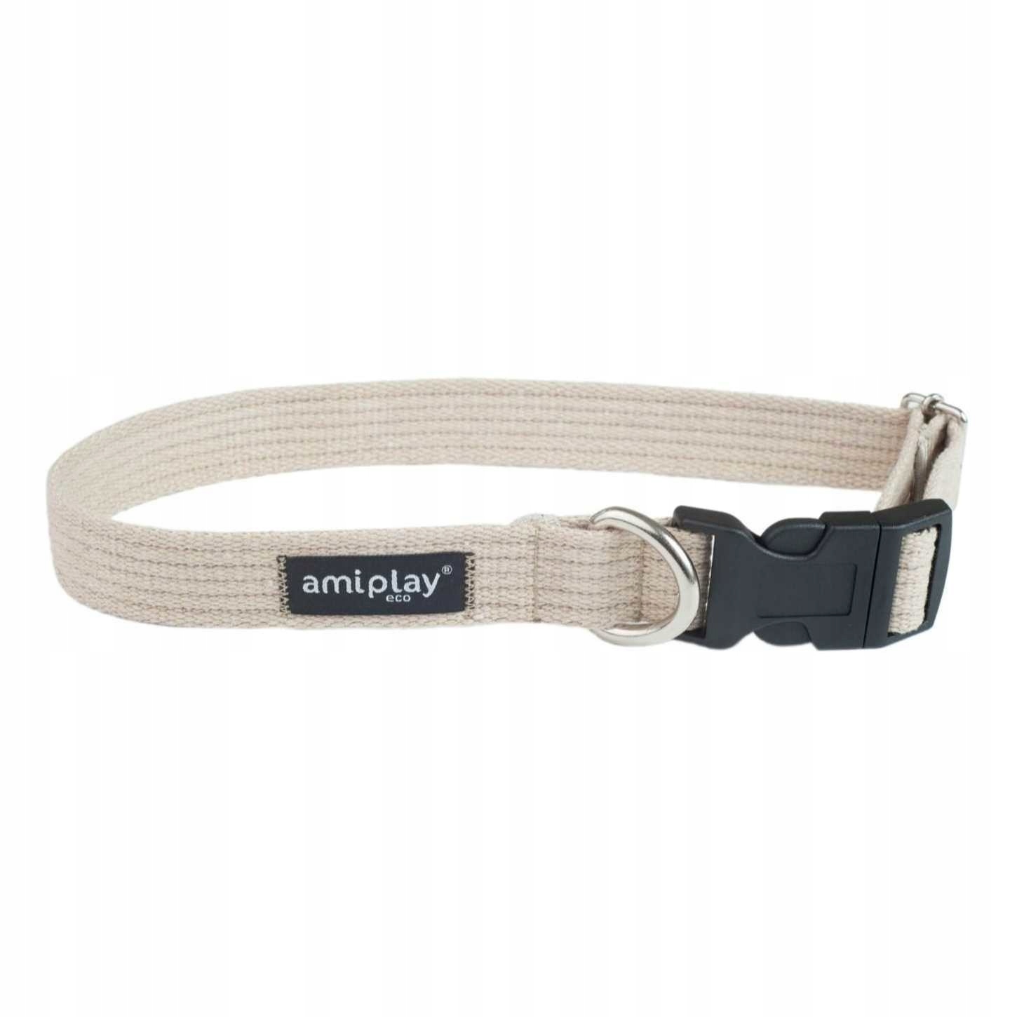

amiplay Obroża Bawełna Cotton XL 45-70/3cm Beżowa