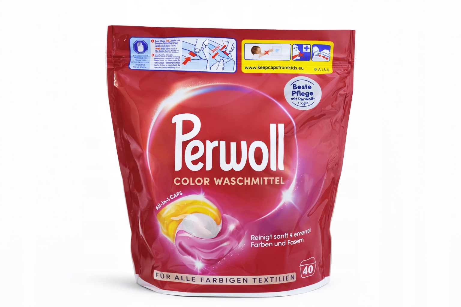 Perwoll Renew All-in-1 Kapsle na barevné prádlo 40 ks 540g