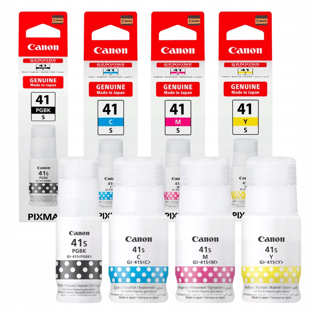 4x Nowy Tusz GI41S Canon Pixma G3420 G3460 G3470 G2470 G1420