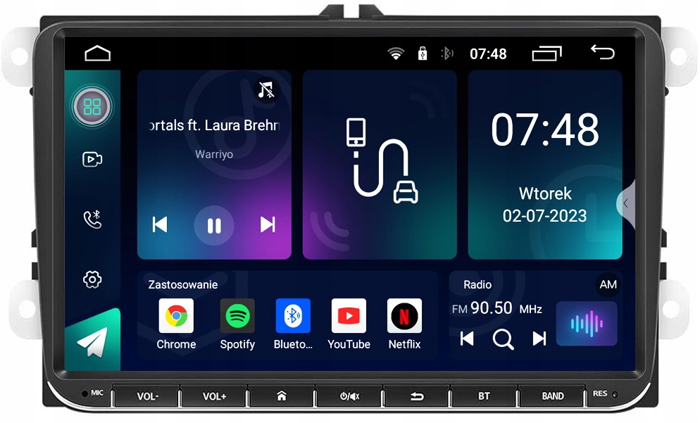 RADIO NAWIGACJA 9'' do VW TRANSPORTER T5 T6 GOLF 6 Model RS-405Q4