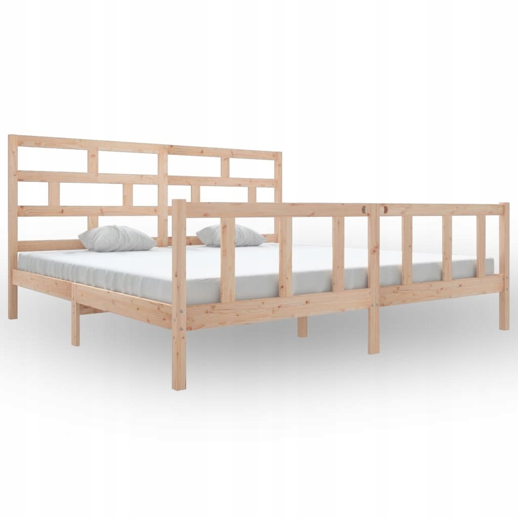 Rama łóżka, lite drewno sosnowe, 200x200 cm Marka VidaXL