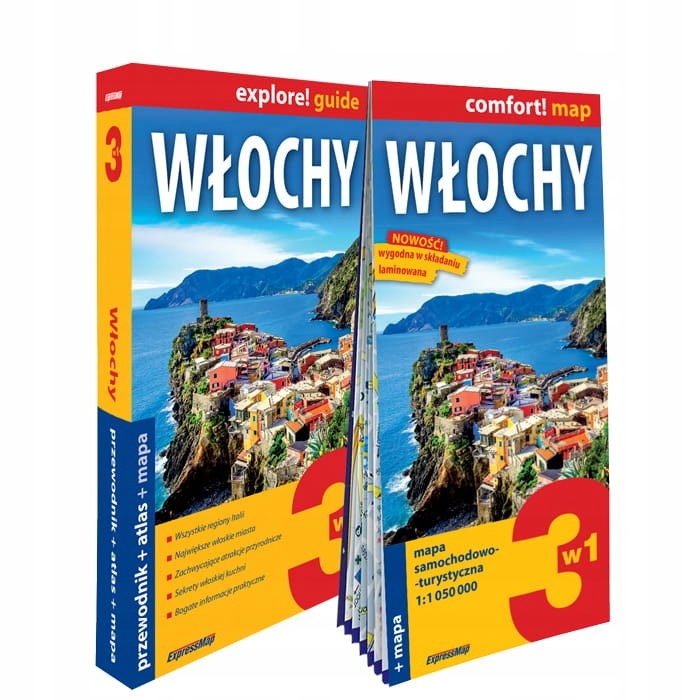 Włochy przewodnik atlas mapa 3w1 2023 Praca zb