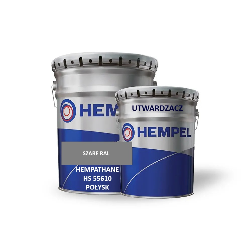 Farba Poliuretanowa Do Metalu Połysk Hempel Hempathane Hs 55610 5L Szara