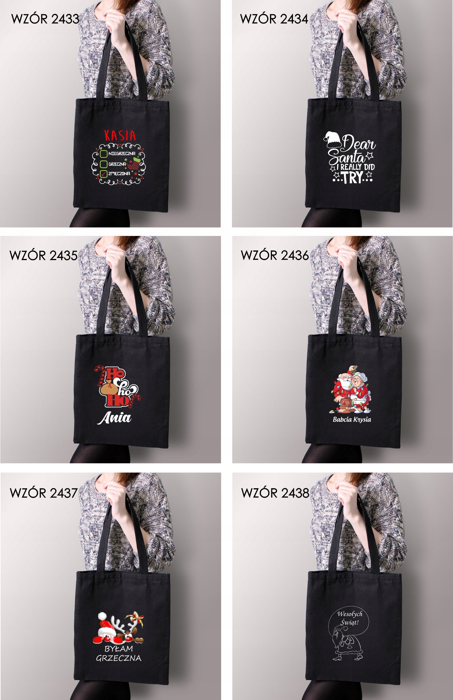 Eko Torba z nadrukiem PREZENT ŚWIĘTECZNY ROK Rodzaj torba