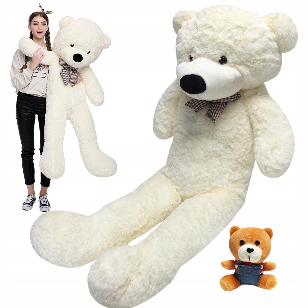БОЛЬШОЙ ПЛЮШЕВЫЙ МЕДВЕДЬ БОЛЬШОЙ мягкая игрушка ГИГАНТ 140 см