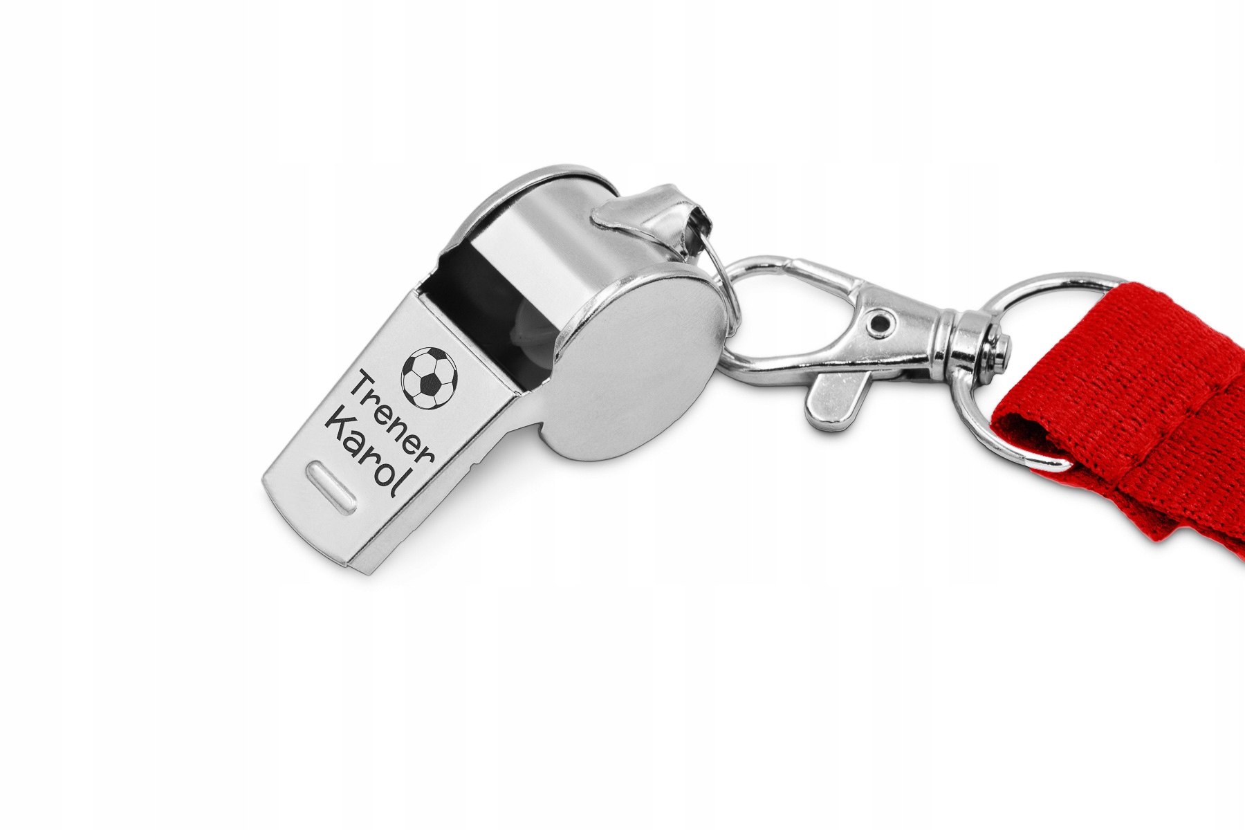 Gwizdek Metalowy Prezent dla Trenera Nauczyciela WF z GRAWEREM RED Marka inna