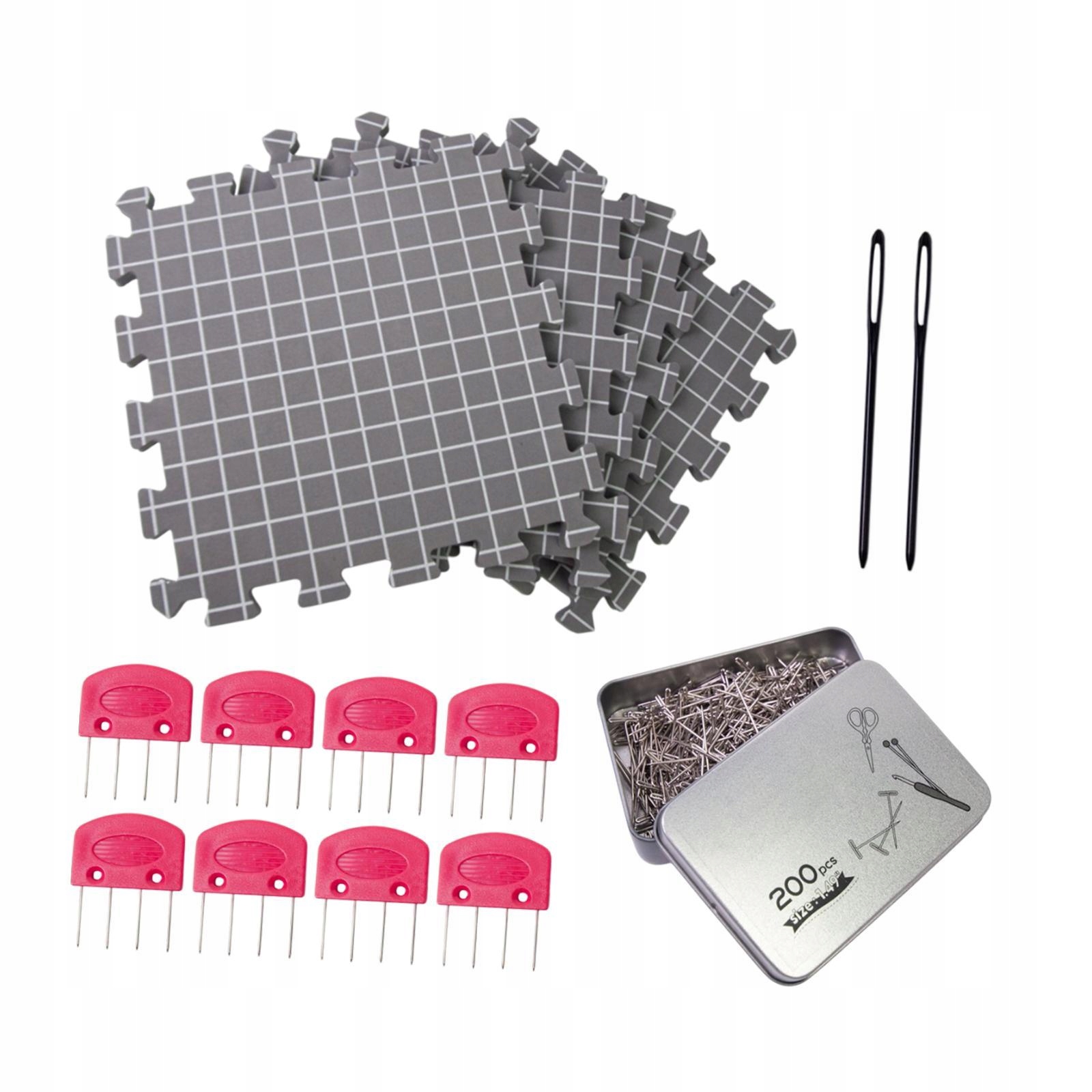 Knitting Blocking Mats Crafts Extra Thick Reusable Foam Portable 4pcs Mat