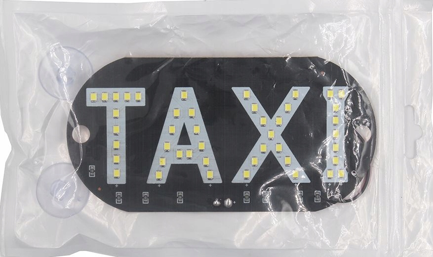 Taxi Ledowy Napis Lampa Niebieska Tabliczka Diody Typ samochodu 4x4/SUV Samochody osobowe Samochody dostawcze