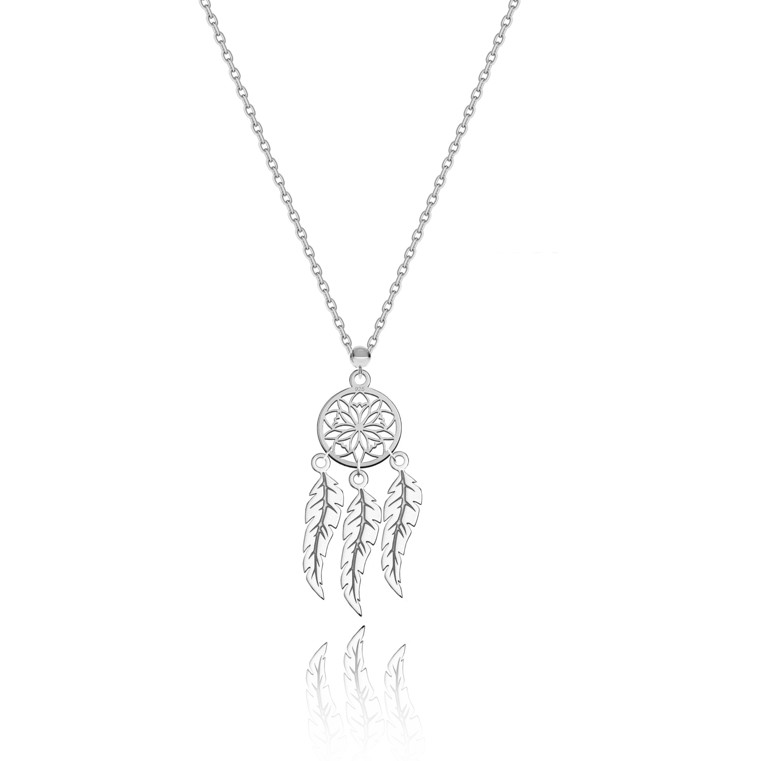 

Naszyjnik Mały Łapacz Snów Dreamcatcher srebro 925