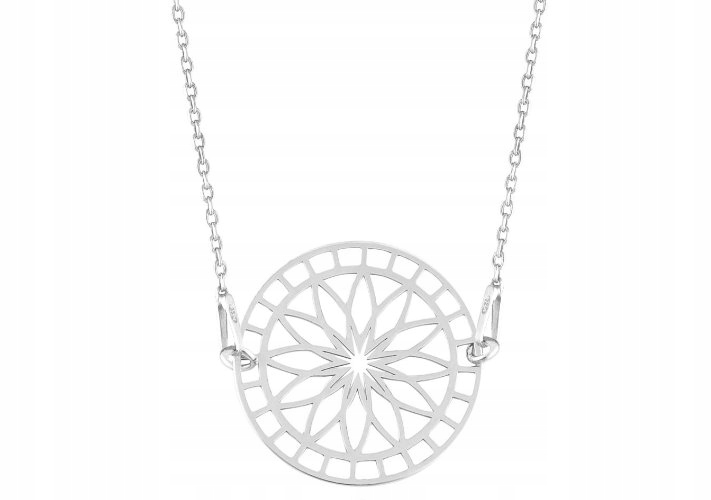 

Naszyjnik Ażur Duży srebro 925 45 cm