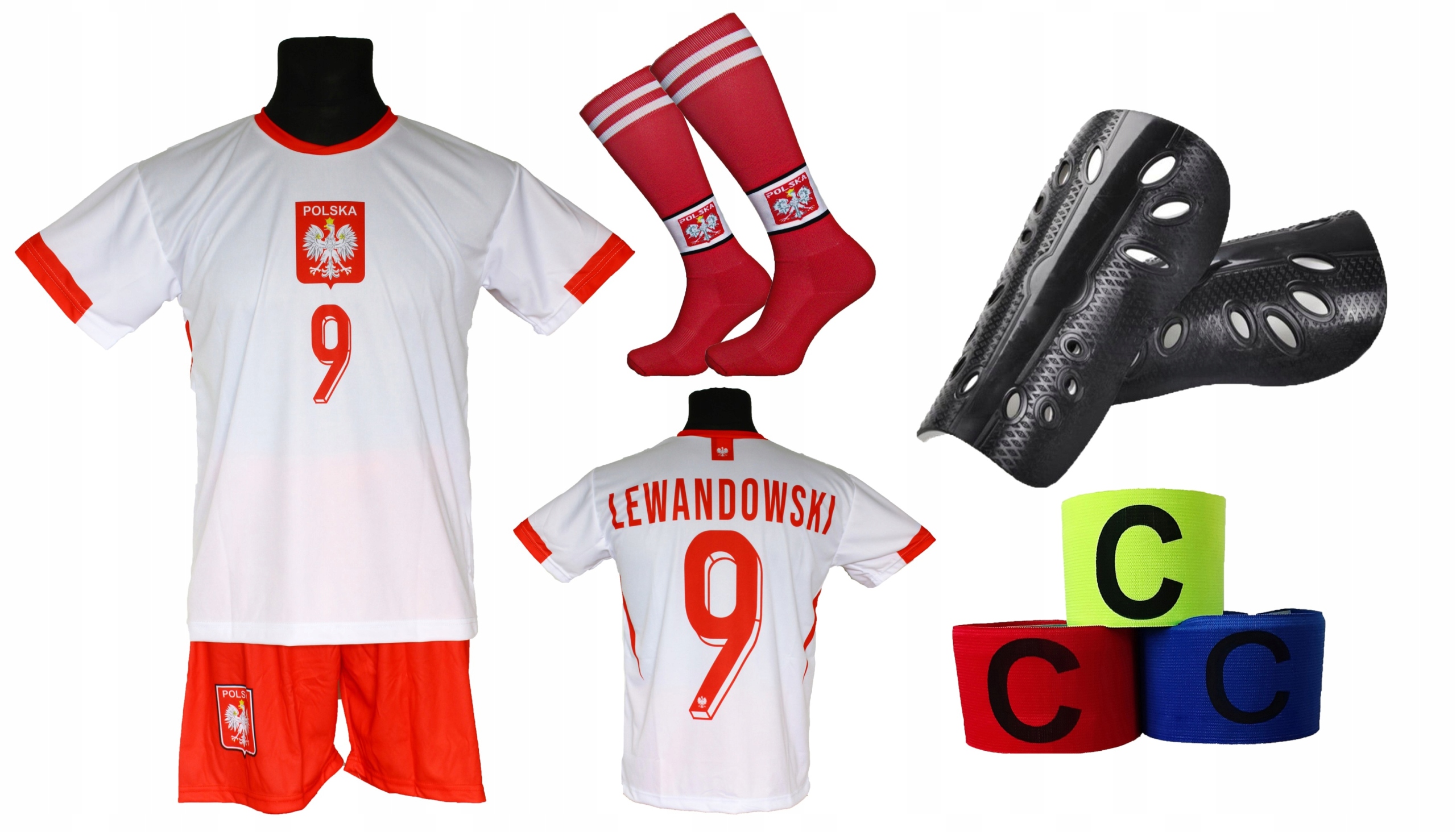 Lewandowski komplet pro děti fotbalový dres Polska Oo 140
