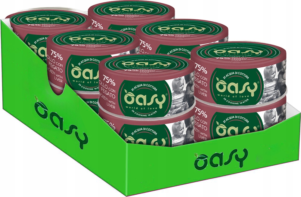 Levně Oasy kočka More Love kuřecí játra 12x70g