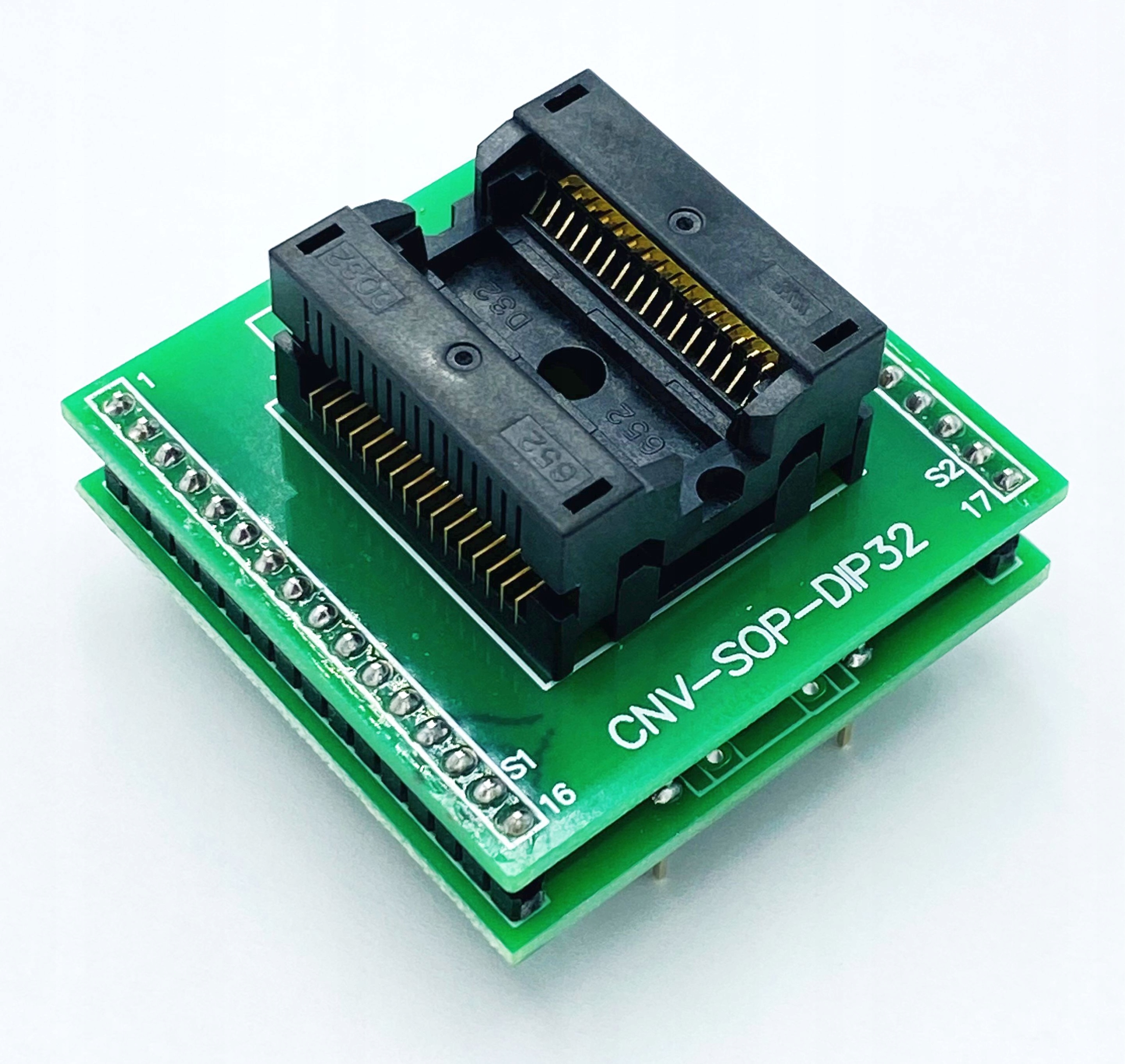 Adapter SOIC32 / SOP32 / SO32 - DIP32 1:1 ZIF Wells CTI