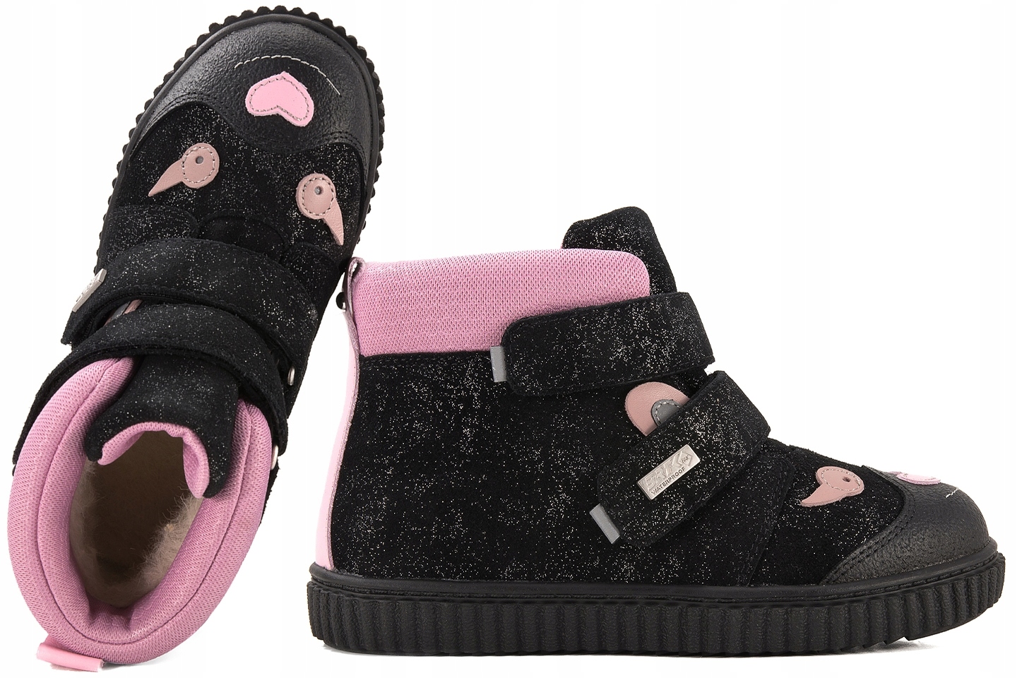 Buty dziewczęce zimowe Bartek 8400661 botki ocieplane wełną membrana 23
