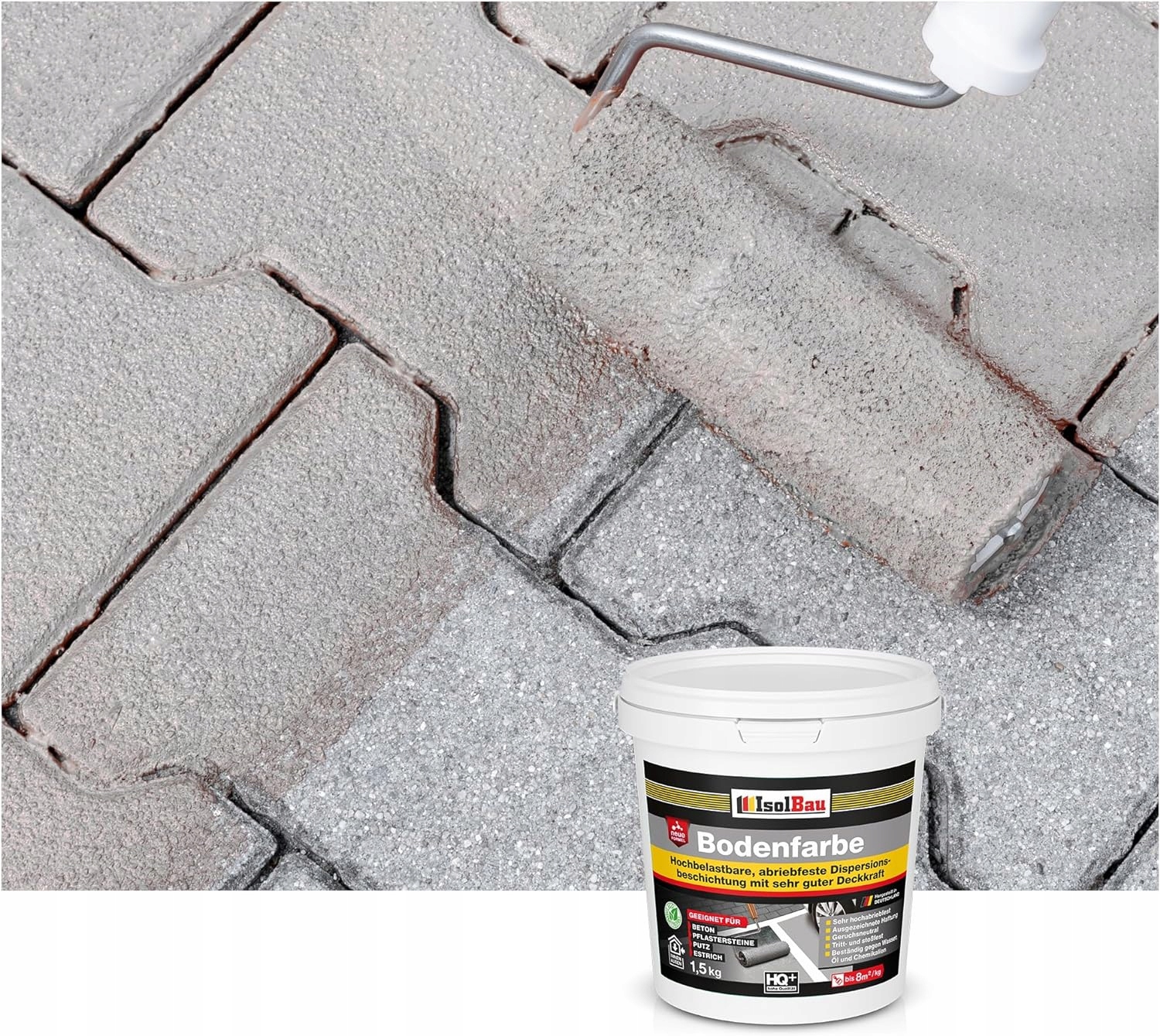 Farba Drogowa do Betonu Kostki Drewna Metalu Uniwersalna 7kg Szary