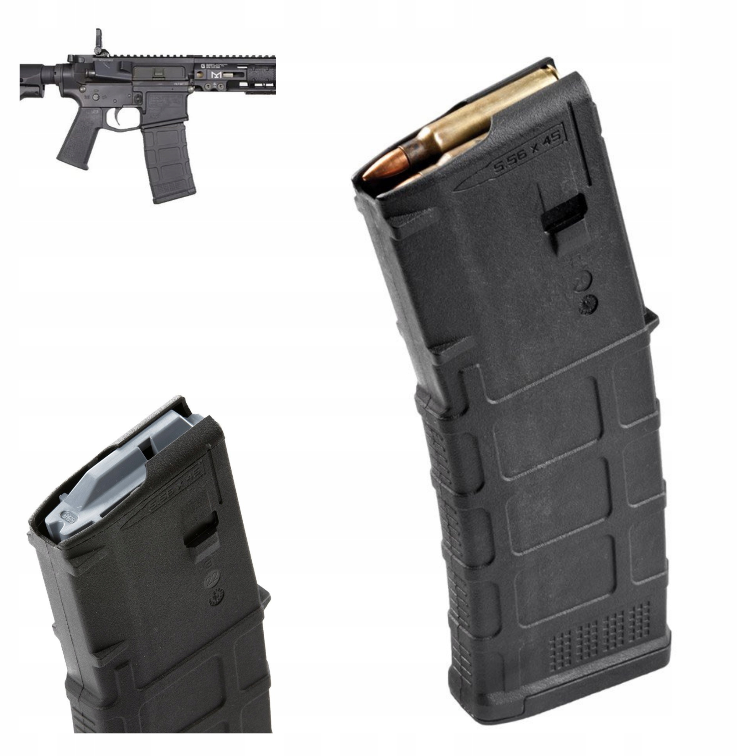 Magazynek AR15 M4 Magpul Pmag 30 MAG557 Generacja M3 do Karabinków 5.56mm