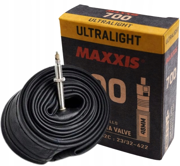 Dętka Rowerowa 700x23/25/28/30/32 (622x23-32) 48 mm Maxxis Ultralight
