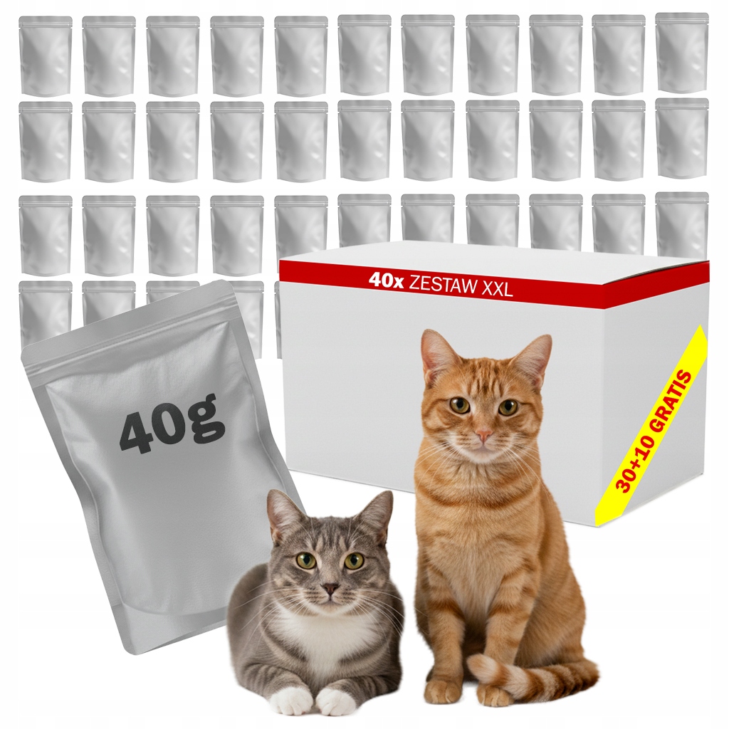 Levně Krmivo Mokré Pro Kočky Pěna S Kuřecí Příchutí 40x40g S Vývarem 30+10 Bonus