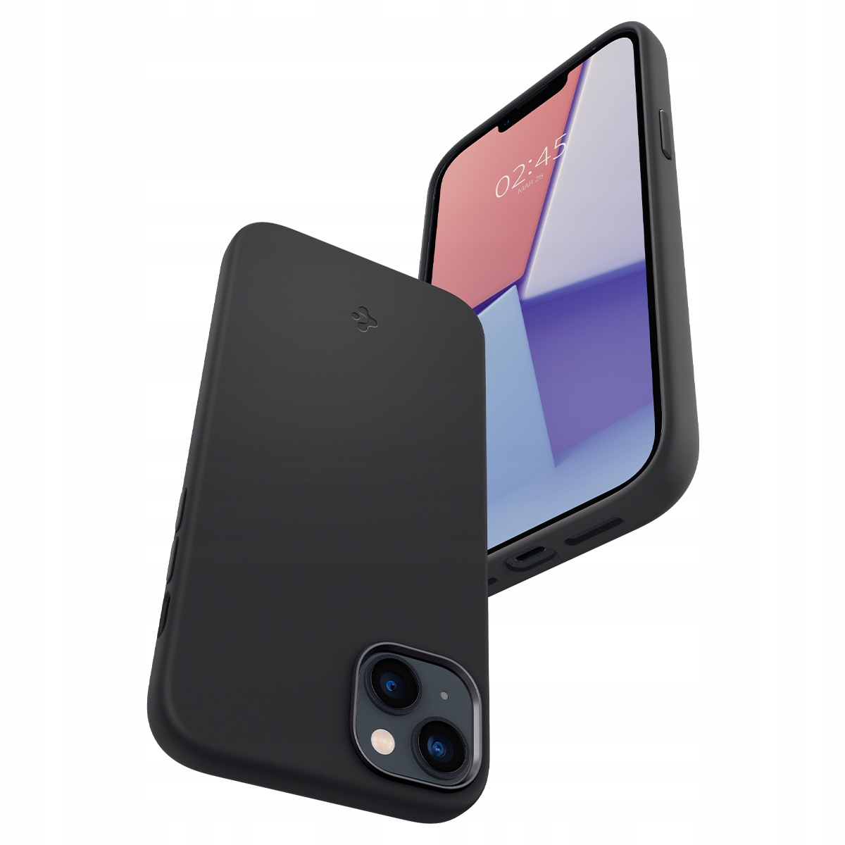 Spigen Silicone Fit Mag MagSafe iPhone 14 Plus 15 Plus Black Spigen