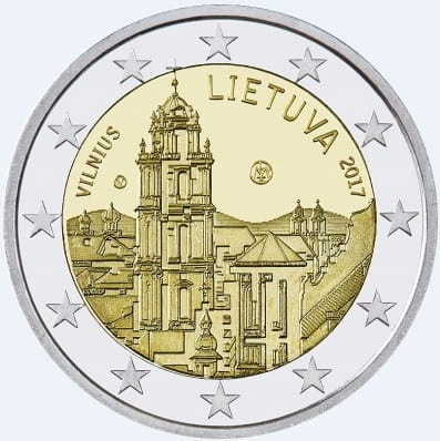2 euro Litwa Wilno 2017