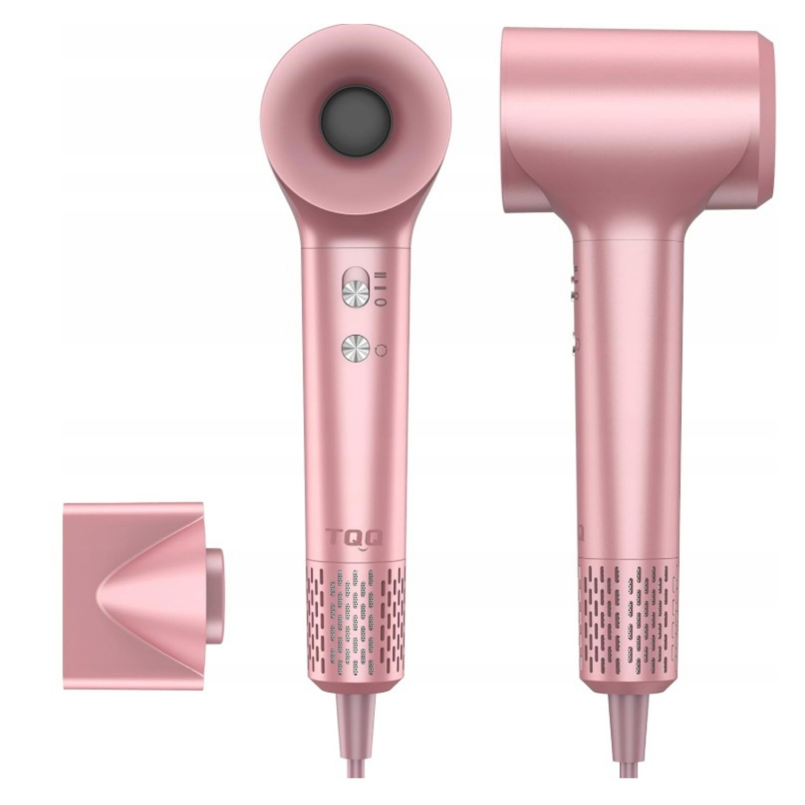 Vysoušeč vlasů Tqq 1500W Ionizace Rychlá 110 tisíc Rpm 2 Rychlosti Růžová