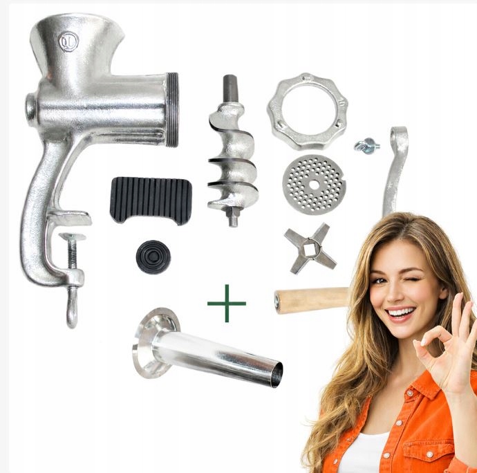 Maszynka do mięsa Polska Alfa 10 do mielenia mięsa ślimakowa wielkość nr 10