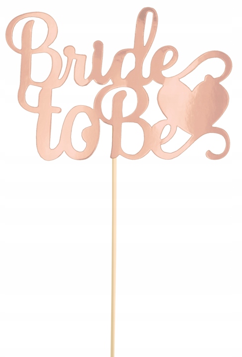 

Toppery na Wieczór Panieński Bride To Be rose gold