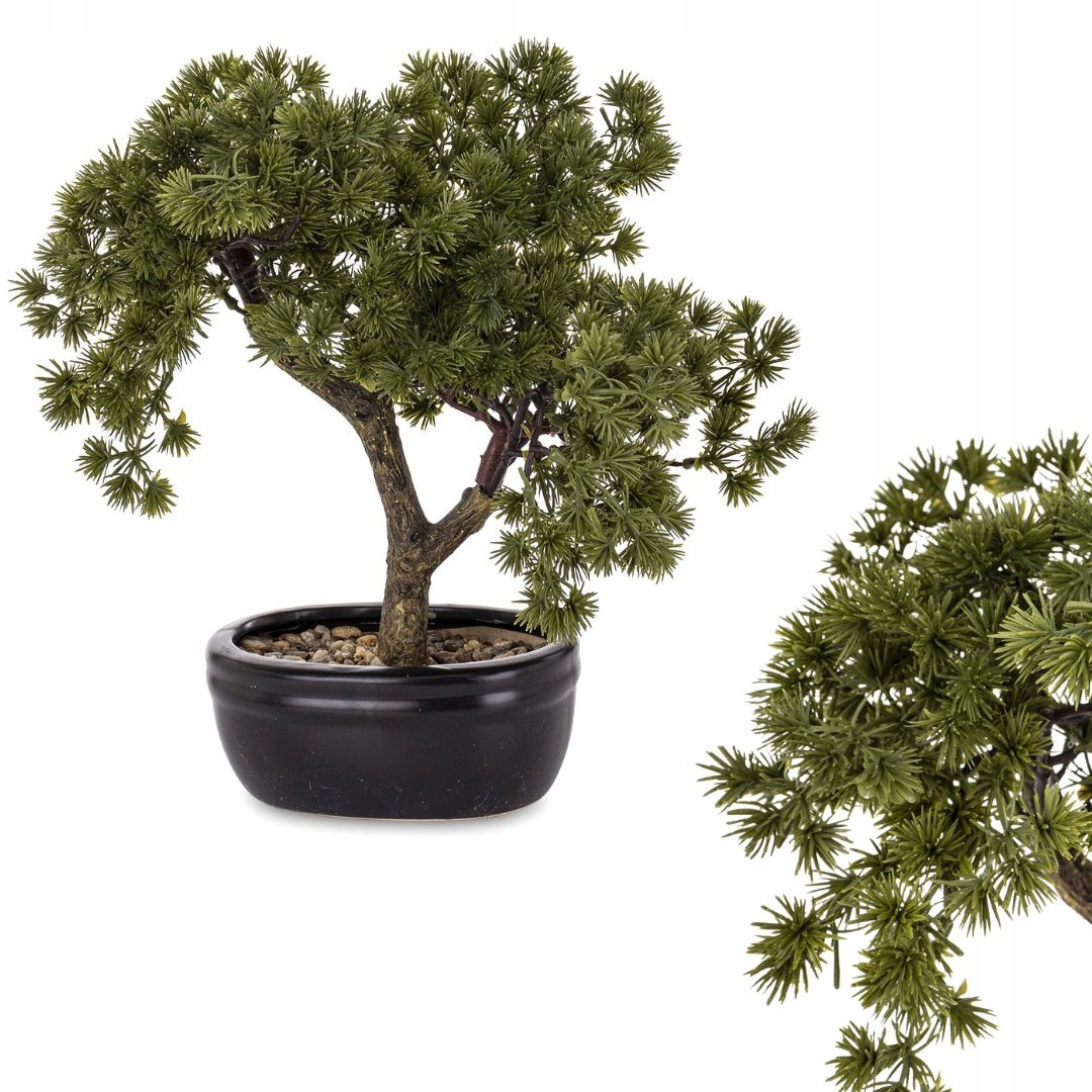 Umělý stromek bonsai v květináči 31x30x24 175998