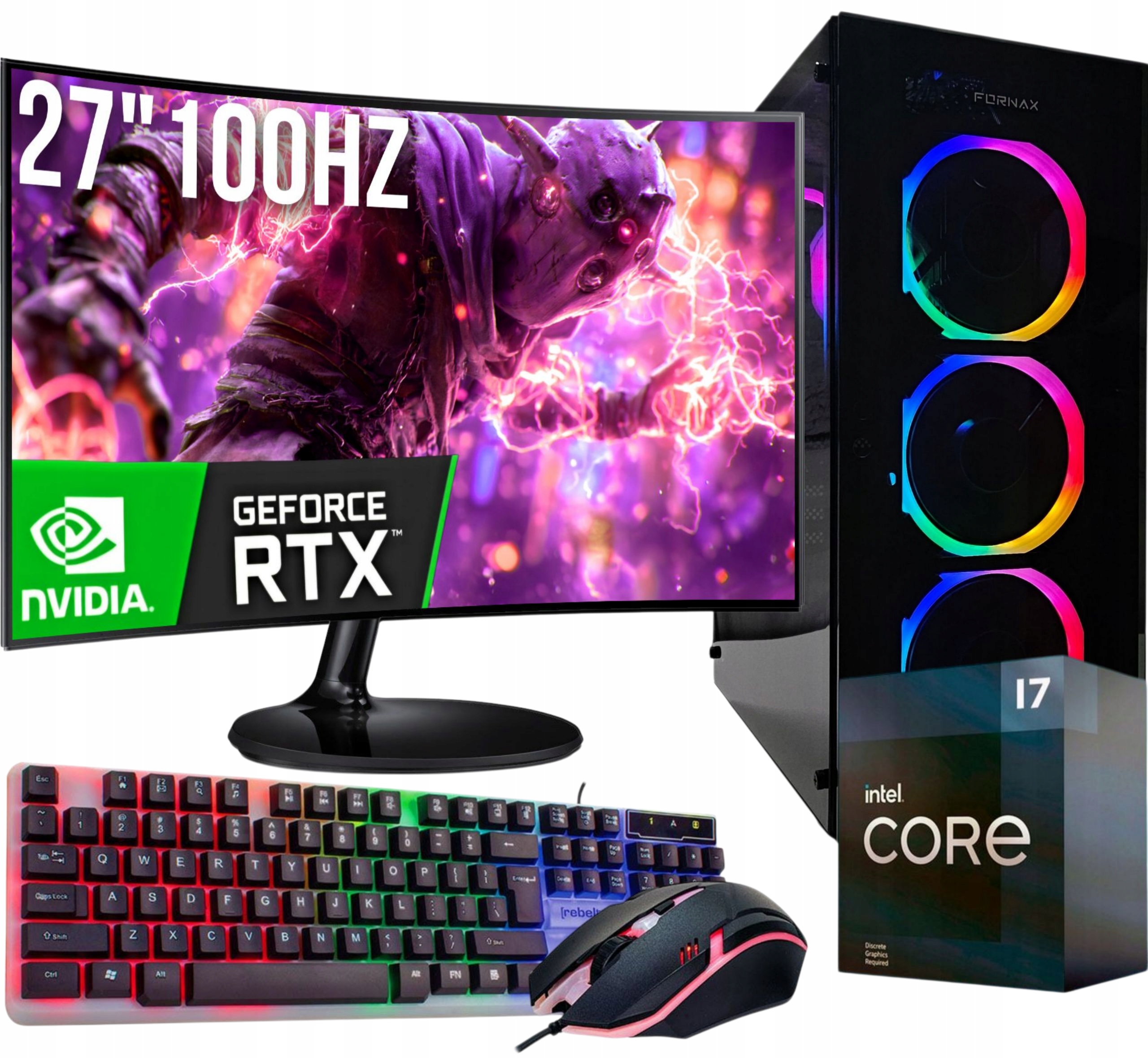 Herní Set I7 32GB Rtx 5060 8GB Monitor 27"100Hz