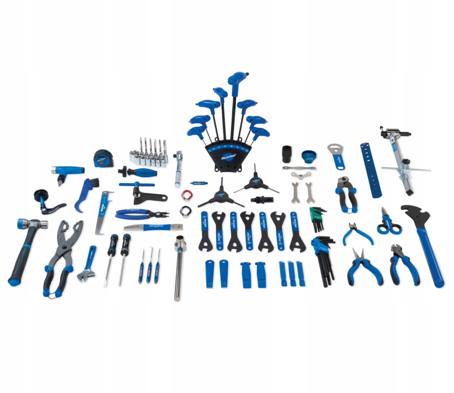 Zestaw narzędzi Park Tool PK-5 na stole roboczym