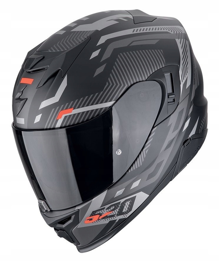 Scorpion EXO-520 Air Ranka Silver Red integrálna prilba s mixom M Predaj