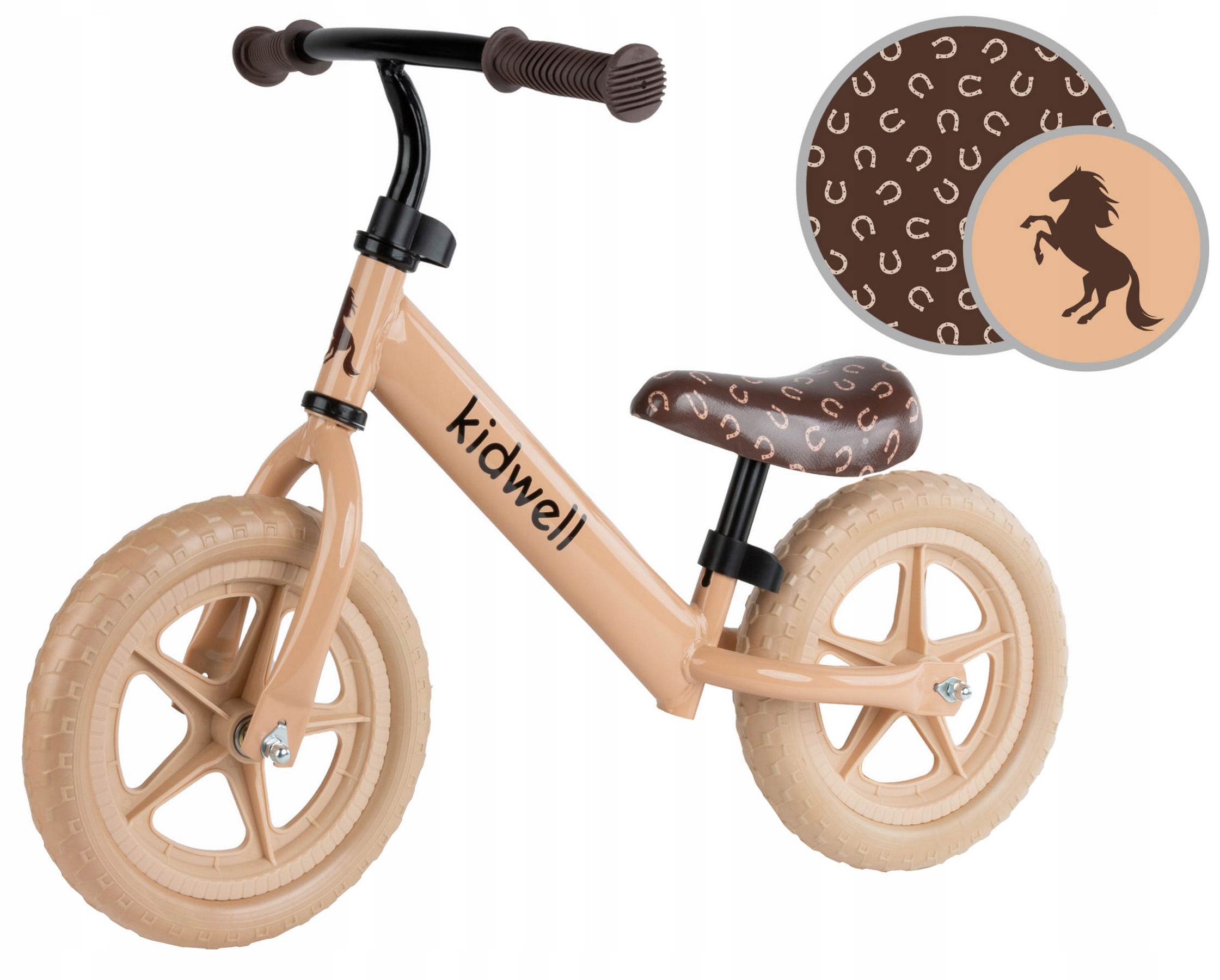 Rowerek Biegowy Kidwell Rebel Beige Balance Bike