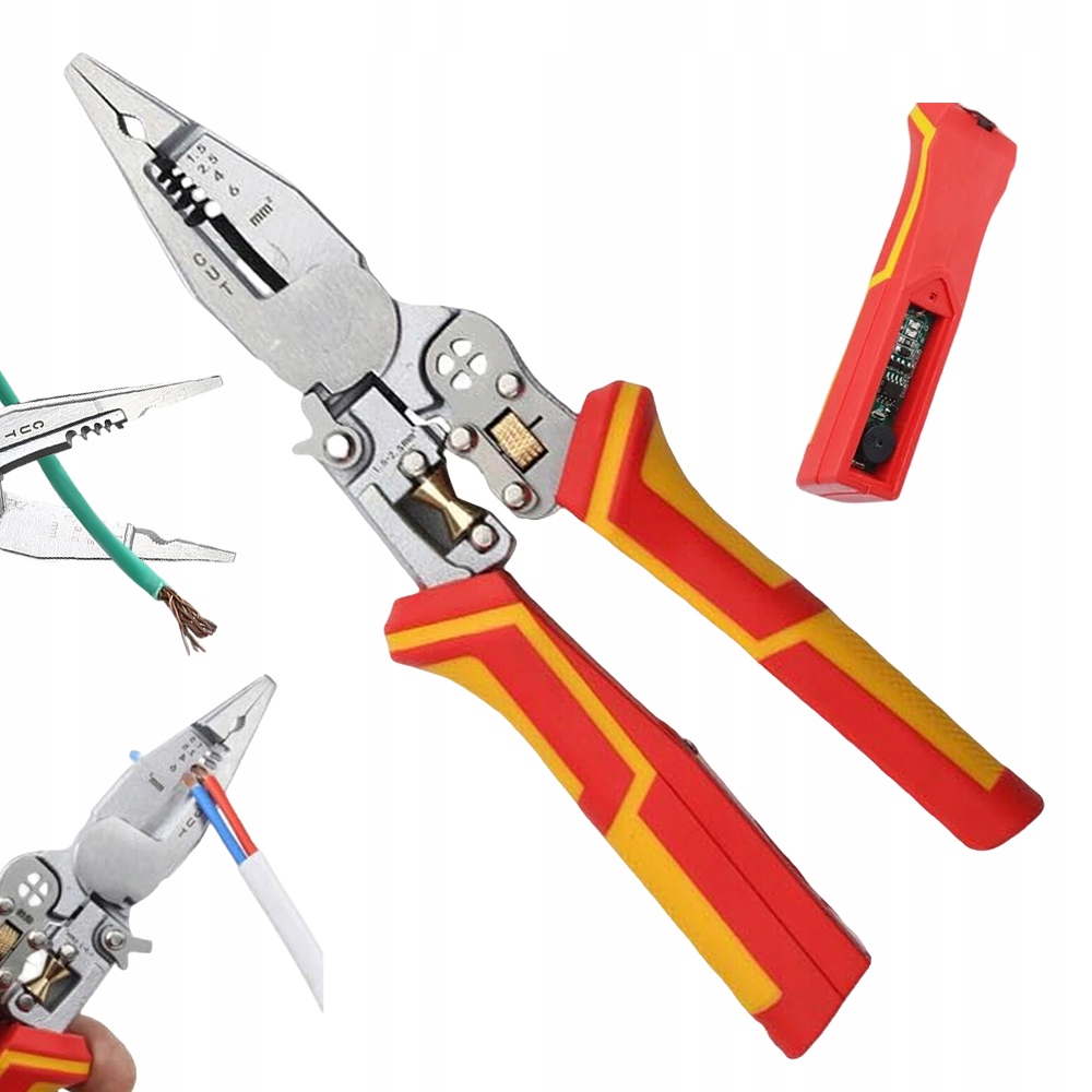 Odizolační Kleště 9V1 Multifunkční Nástroj Pro Testování Řezání Kabelů